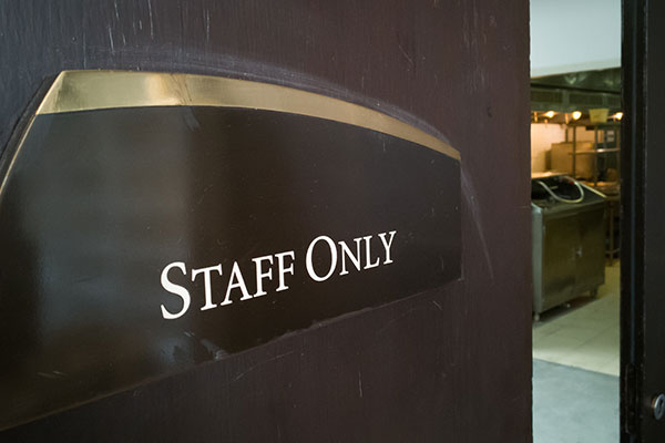 Staff Only Door Signs Made by The Sign Doctor in Woburn, MA