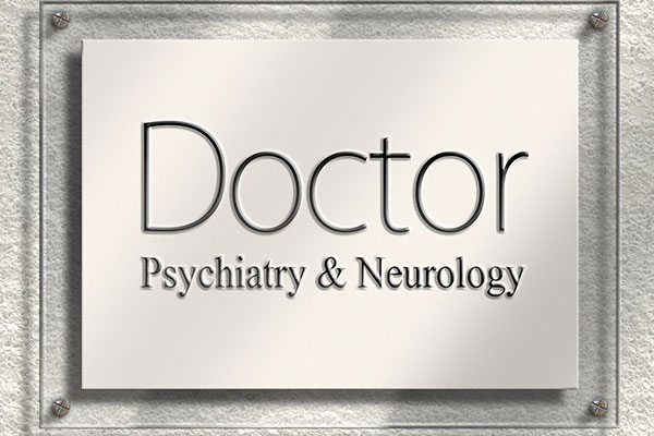 Doctor Psychiatry & Neurology Door Signs Made by The Sign Doctor in Woburn, MA