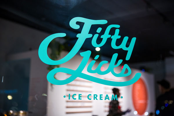 Fifty Licks Window Graphics Made by The Sign Doctor in Woburn, MA