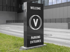 Parking Entrance Signs Made by The Sign Doctor in Woburn, MA