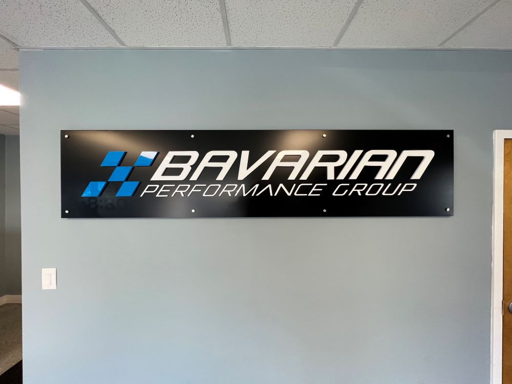 Bavarian Performance Group Lobby Signs Made By The Sign Doctor In Woburn Ma